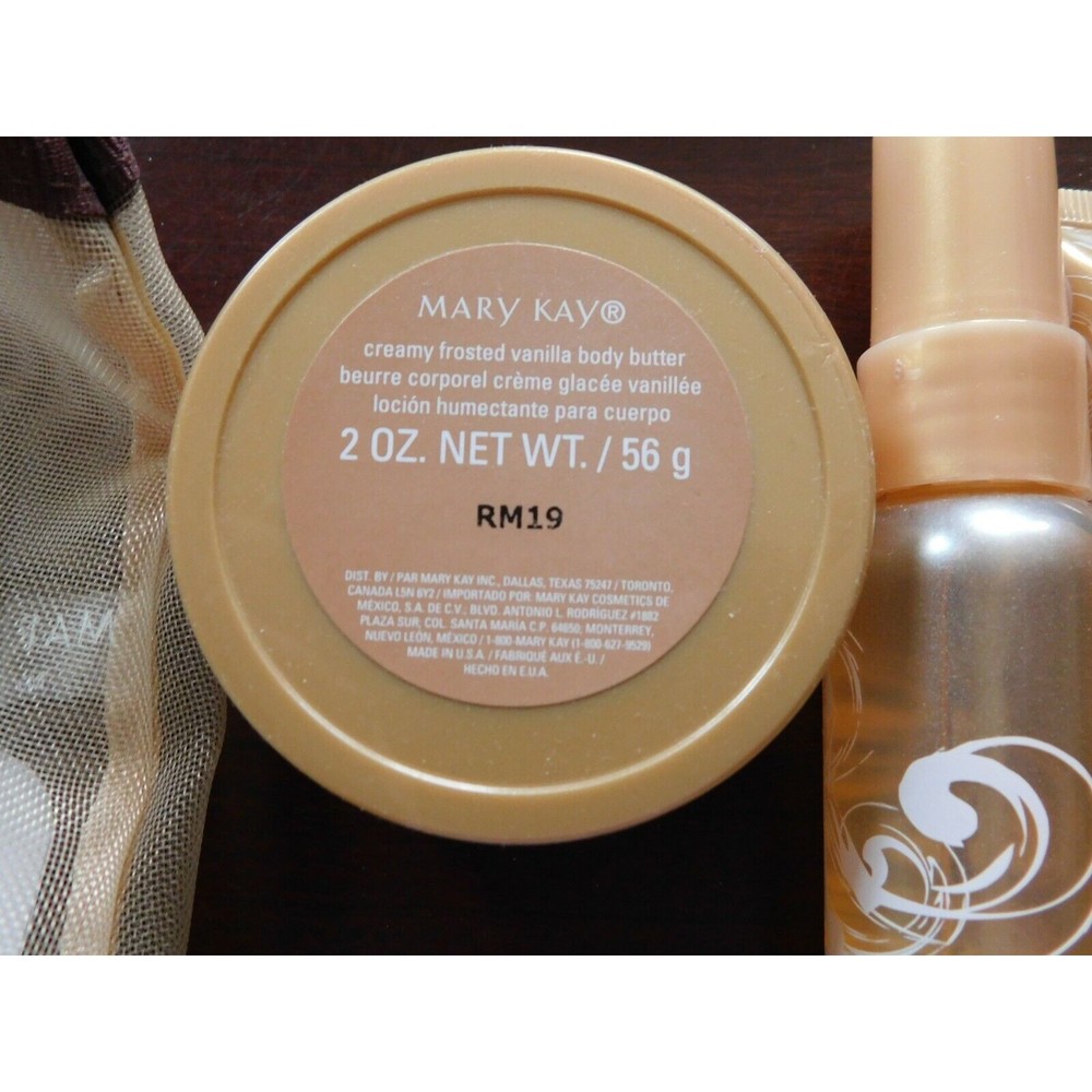MARY KAY CREAMY FROSTED VANILLA BODY BUTTER W/ SHEA BUTTER WASH MIST GIFT SET - Picture 4 of 5